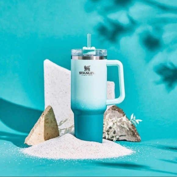 RARE Limited Edition Stanley Quencher Turquoise OMBRÉ - Picture 15 of 17